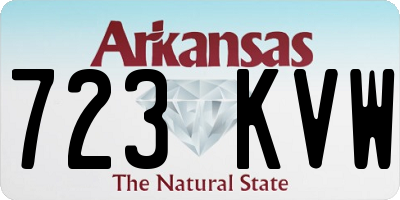 AR license plate 723KVW