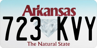 AR license plate 723KVY