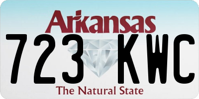 AR license plate 723KWC