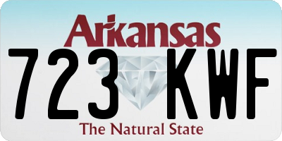 AR license plate 723KWF