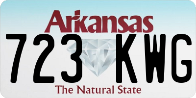 AR license plate 723KWG