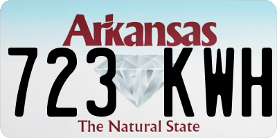 AR license plate 723KWH