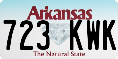 AR license plate 723KWK