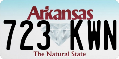 AR license plate 723KWN