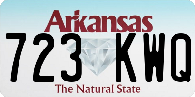 AR license plate 723KWQ
