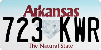AR license plate 723KWR