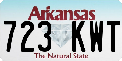 AR license plate 723KWT