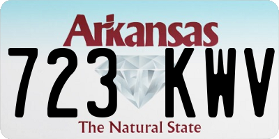 AR license plate 723KWV