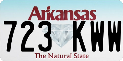 AR license plate 723KWW
