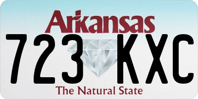 AR license plate 723KXC