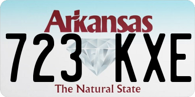 AR license plate 723KXE