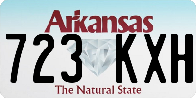 AR license plate 723KXH