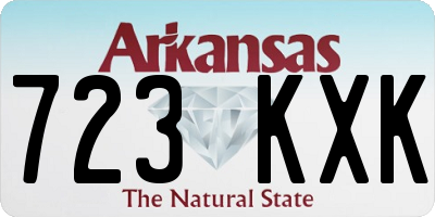 AR license plate 723KXK