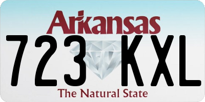 AR license plate 723KXL