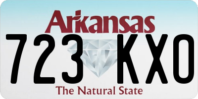 AR license plate 723KXO