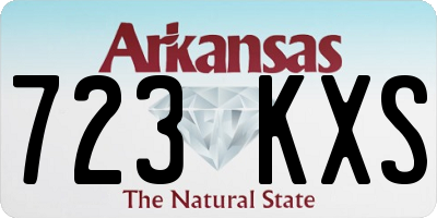 AR license plate 723KXS