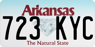 AR license plate 723KYC
