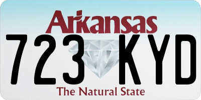 AR license plate 723KYD