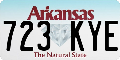 AR license plate 723KYE