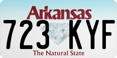 AR license plate 723KYF