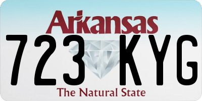 AR license plate 723KYG