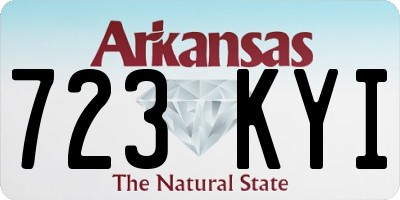 AR license plate 723KYI