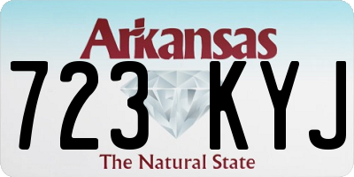 AR license plate 723KYJ