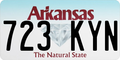 AR license plate 723KYN