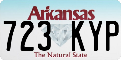 AR license plate 723KYP