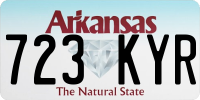 AR license plate 723KYR