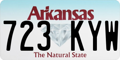 AR license plate 723KYW