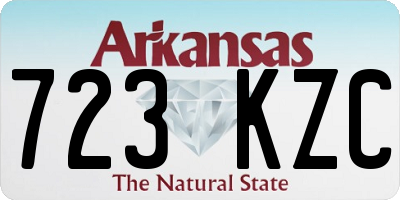 AR license plate 723KZC