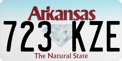 AR license plate 723KZE