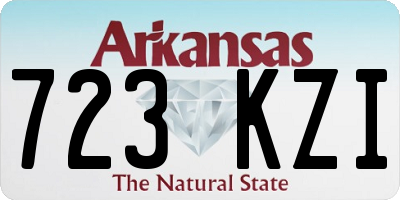 AR license plate 723KZI