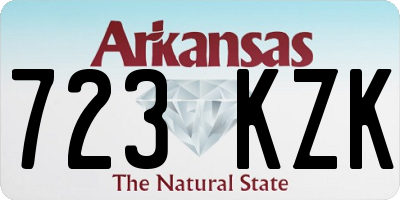 AR license plate 723KZK