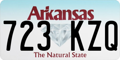 AR license plate 723KZQ