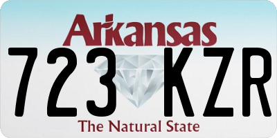 AR license plate 723KZR
