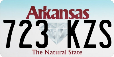 AR license plate 723KZS