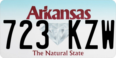 AR license plate 723KZW