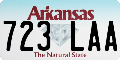 AR license plate 723LAA