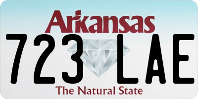 AR license plate 723LAE