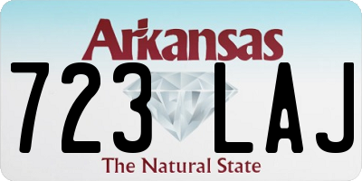 AR license plate 723LAJ