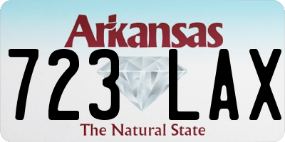 AR license plate 723LAX