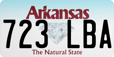 AR license plate 723LBA