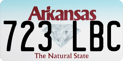 AR license plate 723LBC