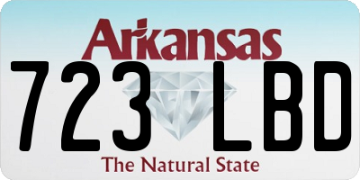 AR license plate 723LBD