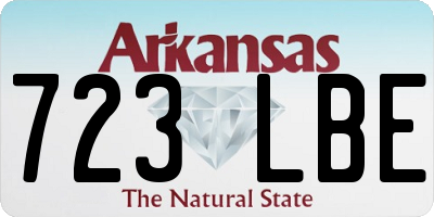 AR license plate 723LBE
