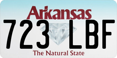 AR license plate 723LBF