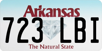 AR license plate 723LBI