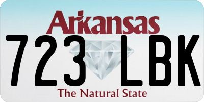 AR license plate 723LBK